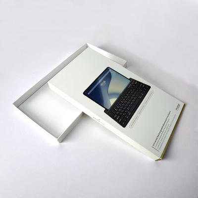 Logotipo personalizado portátil computadora cartón caja de papel de embalaje tapa y caja base para teclado Ipad inalámbrico