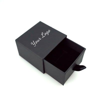 Tamaño personalizado Anillo de joyería pequeño Caja de embalaje Caja de regalo estructura de material de cartón de astillas para pendientes Collar de brazalete