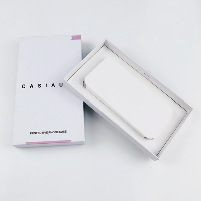 Caja de embalaje personalizada de caja de teléfono móvil con bandeja de papel caja de regalo de cajón de cartón para caja de teléfono