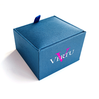 Lujo caja de anillo personalizado joyería Set de cuero Ring Box Bracelet Rellar caja de embalaje regalo con logotipo impreso