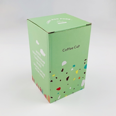 Caja de embalaje de tazas de té y café personalizada, taza de regalo, caja de paquete de papel con logotipo para tazas de vidrio