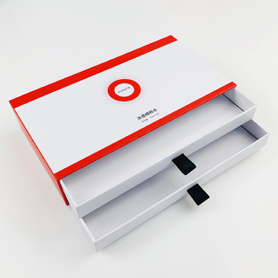 Embalaje de maquillaje de lujo personalizado Caja de regalo de cajones dobles Caja de embalaje de cartón cosmético para productos de belleza