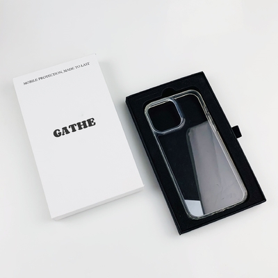 Venta al por mayor de lujo de papel blanco y negro cartón caja de cajones de diapositivas paquete personalizado para caja de teléfono caja de embalaje