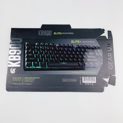 Logotipo personalizado Caja de embalaje electrónico Caja de teclado Accesorios informáticos Caja plegable