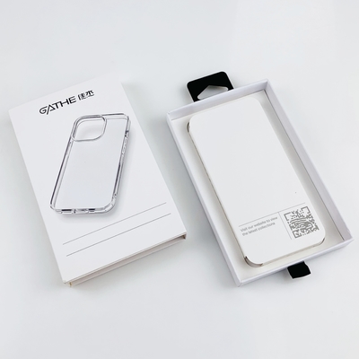 Logotipo personalizado cajón corredizo cartón caja de embalaje teléfono móvil caja de caja con cierre magnético de ventanas transparentes