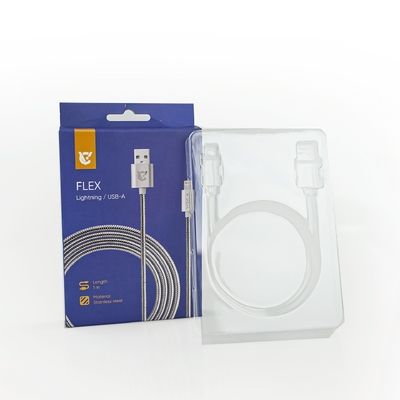 Caja de almacenamiento plegable personalizada Cable de datos de teléfono móvil Usb Caja de embalaje para cable de carga de automóviles
