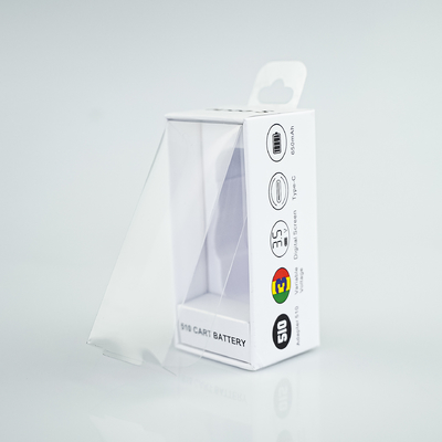 Caja de cargador de teléfono para coche eléctrico de nuevo diseño, cajas de embalaje de carga USB para coche con ventana de película de PVC transparente