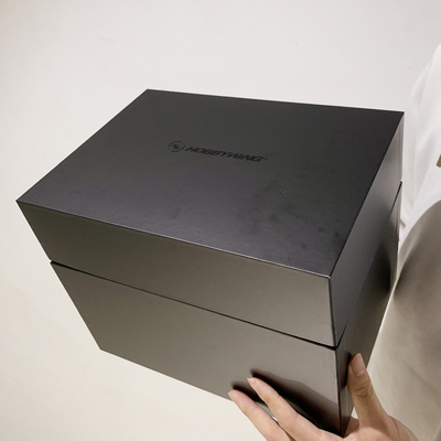 Logotipo personalizado Caja de embalaje de manga de papel de alta calidad Caja de regalo de cartón rígido con tapa para productos de embalaje