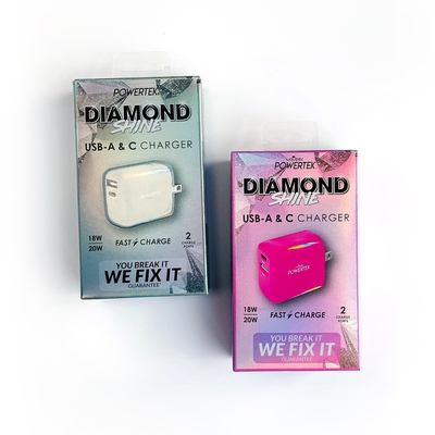 Caja plegable de plata láser de fábrica para la cabeza de carga Usb Cable de carga Embalaje con gancho para la tienda minorista